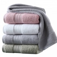 Custom Knitting Bath Towels With Logo Manufacturer Fabric Rolls Grey Knitting Cotton Bath Towels Factory